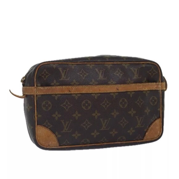 LOUIS VUITTON Monogram Compiegne 28 Clutch Bag - Picture 1 of 15
